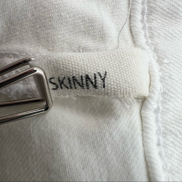 rag & bone Bright White Skinny Jeans Size 31 Women's - Picture 8 of 8